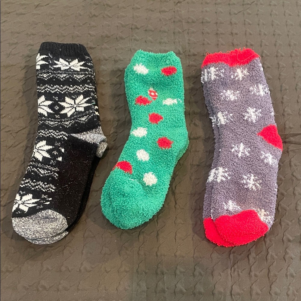 3 Pack of Cozy, fuzzy socks
